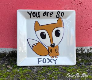 Stockton - Color Me Mine Fox Plate