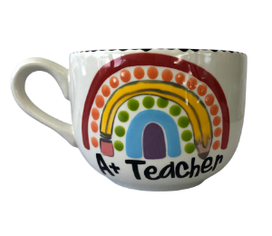 Stockton - Color Me Mine Polka Dot Rainbow Mug