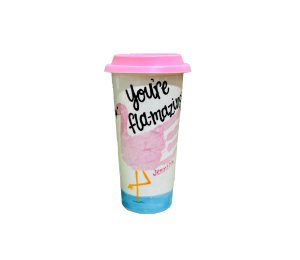 Stockton - Color Me Mine Flamingo Travel Cup