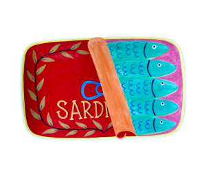 Stockton - Color Me Mine Sardines Dinner Plate