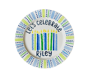 Stockton - Color Me Mine Let's Celebrate Plate